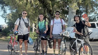 Sebastián Ramírez, David Chade, Santiago Rosales y Lautaro Ponce en Capitán Sarmiento.
