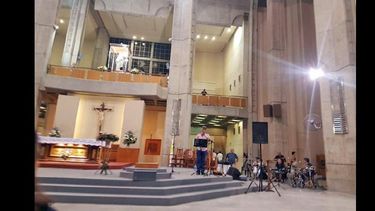 La presentación del disco se realizó en el Santuario de la Virgen del Rosario. (AICA)