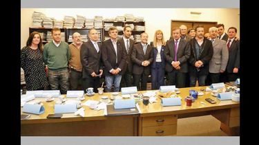 La reunión se realizó en el Departamento Judicial de Morón.  (INTERNET)