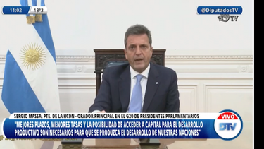 El presidente de la Cámara baja, Sergio Massa, participó de la 7ma Cumbre de Presidentes de Parlamentos del G20. El presidente de la Cámara baja, Sergio Massa, participó de la 7ma Cumbre de Presidentes de Parlamentos del G20.