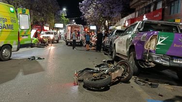 Las motos chocaron luego que uno de los motociclistas realizaría una presunta maniobra imprudente. Las motos chocaron luego que uno de los motociclistas realizaría una presunta maniobra imprudente.