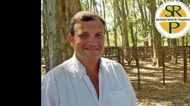 Alejandro Calderón apeló a la voluntad de los socios para participar. (SOCIEDAD RURAL PERGAMINO)