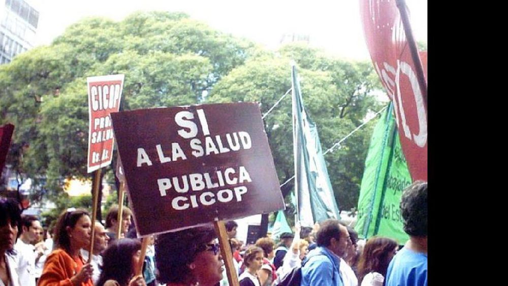 Los profesionales de la salud, en plan de lucha. (INTERNET)