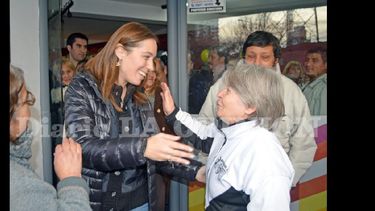 Vidal en Pergamino se mostró con  los dos candidatos de Cambiemos
