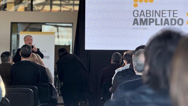 El intendente Javier Martínez en su presentación del Gabinete Ampliado