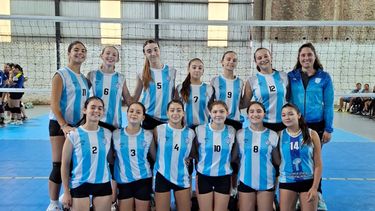 Uno de los equipos Sub 14 de Argentino que dirá presente en Wheelwright.