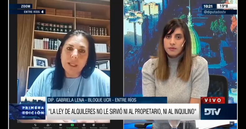 Gabriela Lena, del bloque de la UCR, expresó que lo que se intenta es que se derogue esta ley y poder darnos un plazo para sancionar una ley.