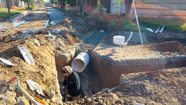 Zarate: obra de desagues pluviales en Moisés Lintridis Zarate: obra de desagues pluviales en Moisés Lintridis