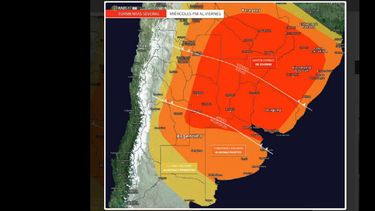 Un importante evento de mal tiempo comenzará a afectar desde la tarde del miércoles al centro y norte del País. (PRONOSTICOEXTENDIDO.NET)