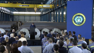 Milei presentó su plan Argentina grande otra vez en SIDERSA