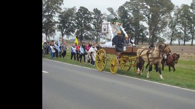 A la vera de la ruta, los peregrinos trazarán su camino uniendo Pergamino y San Nicolás. (ORGANIZACION PEREGRINACION A SAN NICOLAS)