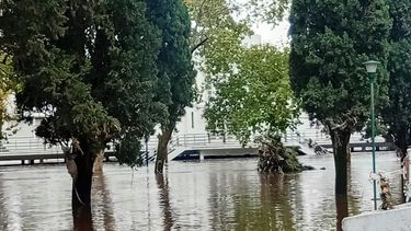 El agua comenzó a retroceder en la vecina localidad de Salto y ahora queda la reconstrucción. El agua comenzó a retroceder en la vecina localidad de Salto y ahora queda la reconstrucción.