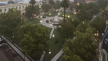 La ciudad amaneció con neblina y una humedad a tope. La ciudad amaneció con neblina y una humedad a tope.